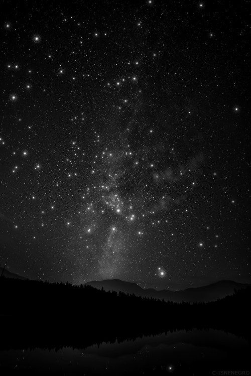 Featured image of post Dark Starry Night Black And White