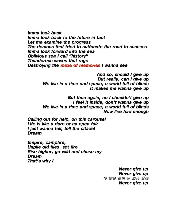 Featured image of post Maze Of Memories Lyrics English